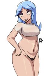 breasts female female_only oc original original_character regentb01 solo tongue_out