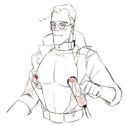 1boy anxious blood collar crying crying_with_eyes_open cute_expression cute_male male medic medic_(team_fortress_2) milking milking_machine_on_male mori771 shy solo sweat tagme team_fortress_2 tear teardrop tears tears_of_pain