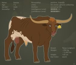 2023 anatomically_correct anatomically_correct_balls anatomically_correct_genitalia animal_genitalia azure_eyes balls bovid bovine bovine_balls cattle cloven_hooves digital_drawing_(artwork) digital_media_(artwork) ear_tag feral fully_sheathed fur genitals hair hi_res hooves horn information_list longhorn looking_away male mammal model_sheet nude open-mouth_smile open_mouth open_smile quadruped reinderworld sheath signature simple_background smile solo tail texas_longhorn texas_longhorn_cattle text unguligrade