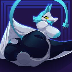 absurd_res anthro ass ass_focus big_breasts breasts cunnilingus deltarune duo faceless_character faceless_male facesitting female hair hi_res huge_breasts male oral sex simple_background sitting_on_another smile tail tasque_manager_(deltarune) thick_thighs tuesday_after_dark undertale_(series) vaginal_penetration wide_hips