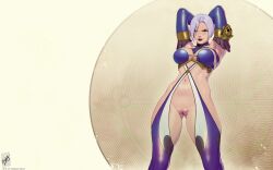 1girls female isabella_valentine short_hair showing_pussy soul_calibur themaestronoob