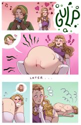 1boy 1girls anal_juice big_belly female full_tour kaijinx link link_(ocarina_of_time) ocarina_of_time princess_zelda safe_vore tagme the_legend_of_zelda vore zelda_(ocarina_of_time)