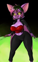 ai_generated anthro bat batsloth big_breasts chiropteran lord_sarloc mammal oc purple_fur rule_63 sarlette sarloc sloth