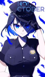 ?tebingo53 cute hololive hololive_english hololive_english_-council- hololive_english_-promise- intimidating ouro_kronii police_uniform virtual_youtuber