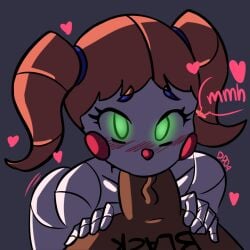 baby_(fnafsl) blowjob blush circus_baby circus_baby_(fnaf) clussy darkprincess04 five_nights_at_freddy's five_nights_at_freddy's:_sister_location fnaf green_eyes hearts_around_head orange_hair sucking_penis