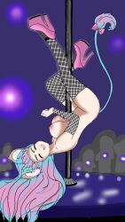 1girls chessivt owozu pole_dancing virtual_youtuber vtuber yoshi_kawa_kun