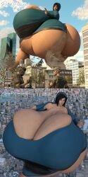 3d ass_bigger_than_breasts ass_bigger_than_head ass_bigger_than_torso breasts_bigger_than_head breasts_bigger_than_torso city cleavage destruction enormous_ass enormous_breasts enormous_butt female giant_ass giant_breasts giantess gigantic_ass gigantic_breasts gigantic_butt hibana_(rainbow_six) hyper hyper_ass hyper_breasts looking_at_breasts looking_at_self massive_ass massive_breasts massive_butt polakpeasant rainbow_six_siege