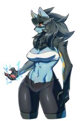 anthro azuu azuuart female_pokemon furry luxray pokémon_(species) pokemon pokemon_(species) tagme