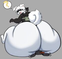 1boy alternate_species anthro anthrofied ass big_ass bottom_heavy canine cosplay dat_ass dumptruck_ass fat_ass femboy huge_ass inuzu large_ass male male_only massive_ass nier:_automata robot solo thick_ass thick_thighs thunder_thighs unaware_buttcrush wide_hips yorha_9s