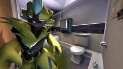 3d 3d_(artwork) animated anthro bathroom black_body black_fur blue_eyes claws digital_media_(artwork) eyes_closed fart fart_cloud fart_fetish fur furry legendary_pokemon male multicolored_body multicolored_fur nintendo pokemon pokemon_(species) shorter_than_30_seconds solo sound source_filmmaker star-bucke tagme toilet tongue tongue_out video yellow_body yellow_fur zeraora