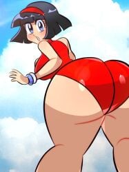 ass big_ass big_butt dragon_ball dragon_ball_super jammedvhs videl videl_(dragon_ball_super)