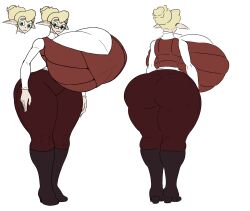 5h4m3l355 big_ass big_breasts breasts_bigger_than_head clothed elf elf_female female female_only huge_ass huge_breasts hyper_breasts ivy_(5h4m3l355)