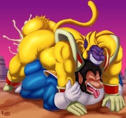 anthro_on_anthro ape baby_(dragon_ball) cum cum_inside dragon_ball dragon_ball_gt gay kiffy_(artist) male/male male_only oozaru sex tagme vegeta