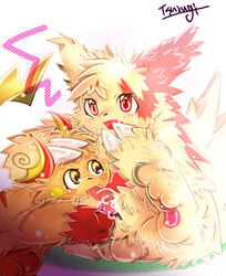 balls brown_eyes male male_only oral penis pokemon pokemon_(species) raichu red_eyes tsurugi zangoose