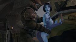 against_surface animated armor bouncing_ass bouncing_breasts cortana female from_behind halo_(series) hand_on_waist hyliamsfm large_penis looking_at_partner looking_back looking_pleasured male mp4 no_sound rough_sex tagme thrusting_hard unsc_marine vaginal_penetration vehicle video warthog_(halo) weapon