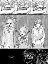 angel buwaro_elexion clothed clothing comic demon female hair jakkai kieri_suizahn male mysterious_messiah rhea_snaketail sakido_elexion shocked slightly_damned uhoh webcomic