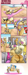 2010 animalympics anthro ass beach beth_blosoms bikini brenda_springer canine crab dog_ears dog_tail feline female fox fur furry greycat_rademenes hair_ribbon lagomorph male poodle prank pussy rabbit seaside skimpy swimsuit tan wolf