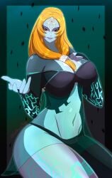 1girls big_breasts blonde_hair come_hither eyeshadow female female_only lingerie midna solo tagme the_legend_of_zelda the_legend_of_zelda:_twilight_princess twili_midna twilight_princess wide_hips xendrawsseggs xendrawsthings