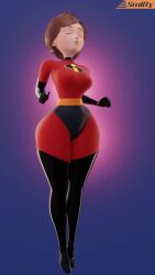 1girls 9:16 animated ass ass_shake big_ass big_butt bodysuit dance dancing elastigirl eyes_closed helen_parr shaking_hips shorter_than_30_seconds smitty34 tagme the_incredibles thick_ass thick_thighs turntable_(animation) vertical_video video wide_hips