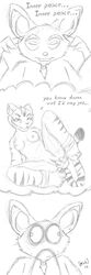 breasts comic daydream feline female koh kung_fu_panda male master_shifu master_tigress monochrome nipples nude presenting pussy red_panda sketch tiger