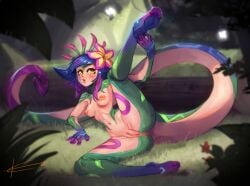 completely_nude eltonel league_of_legends neeko nipples pussy tagme tail