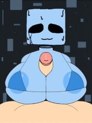 1boy 1boy1girl 1girls 2024 animated artist_request beat_banger blue_body blue_breasts blue_nipples brassiere breasts cube_head estalenzuela_(artist) female female/male female_focus huge_breasts just_shapes_and_beats male male_pov paizuri sad_cube sadcube sexy_bun255 straight tagme tears_in_eyes toriel_beat_banger