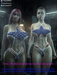 2girls 3d activision alena_(cod) alena_vorshevsky athletic athletic_female big_breasts bimbo bottom_heavy breasts brown-skinned_female brown_body brown_skin busty call_of_duty call_of_duty_modern_warfare_2_(2022) call_of_duty_modern_warfare_3 chest cleavage curvaceous curvy curvy_figure dark-skinned_female dark_skin digital_media_(artwork) female female_only fit fit_female hair hips hourglass_figure human infinity_ward large_breasts legs lips mature mature_female nicki_minaj plague_of_humanity_(artist) rapper singer slim_waist thick_thighs thighs top_heavy top_heavy_breasts voluptuous voluptuous_female waist wide_hips