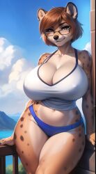 ai_generated anthro big_ass big_breasts furry furry_breasts furry_female hyena hyena_mommy hyenaloverai