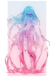 big_breasts mabo9317 monster monster_girl original slime slime_girl