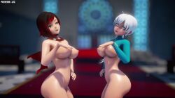 2girls 3d 60fps animated anus ass asymmetrical_hair audible_music big_ass big_breasts black_footwear black_hair blue_earrings blue_eyes blue_footwear boots bottomless breasts cape choker curvy dancing earrings female female_only high_heel_boots high_heels indoors jic_jic large_filesize long_playtime longer_than_3_minutes medium_hair mikumikudance_(medium) mmd multicolored_hair multiple_girls music nipples no_sex nude nude_female pale-skinned_female pale_skin partially_clothed partially_clothed_female perky_breasts pussy red_hair rooster_teeth ruby_rose rwby shiny_skin shoes side_ponytail silver_eyes sound standing tagme uncensored very_long_hair video voluptuous watermark weiss_schnee white_hair