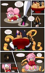 2girls amy_rose ass ass_up big_ass big_breasts biting_lip bondage collar defeated defeated_heroine huge_ass huge_breasts imminent_rape multiple_girls oc original_character roga14 scared sonic_(series) sonic_the_hedgehog_(series) yuri