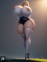 1girls ai_generated big_ass big_breasts big_butt blonde_female blonde_hair blonde_hair_female bob_cut breasts cleavage cleavage_overflow curvaceous curves curvy curvy_body curvy_female curvy_figure curvy_hips exposed_nipples female female_only gigantic_breasts golden_eyes hi_res high_resolution highres hourglass_figure houseki_no_kuni huge_breasts hyper hyper_breasts land_of_the_lustrous legwear light-skinned_female light_skin long_legs looking_at_viewer looking_down massive_breasts massive_thighs milf nipple_bulge pale_skin seductive seductive_look seductive_smile shiny_skin short_hair shorts smile solo solo_female solo_focus stable_diffusion standing thick_thighs thicknesslord voluptuous voluptuous_female white_legwear wide_hips yellow_diamond_(land_of_the_lustrous) yellow_eyes