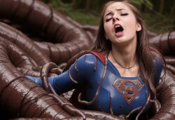 supergirl from dc by slimywormworld