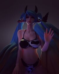 blue_hair bovine cow_suit league_of_legends riot_games sona_buvelle tagme