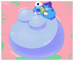 about_to_burst air_inflation air_tank anthro azule_(jiggledoggle) blimp female forced_inflation huge_ass huge_belly huge_breasts inflated_belly inflation jiggledoggle leaking_air massive_belly tied_mouth