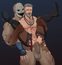 2boys abs anal anal_sex arm_hair ass balls bara beard big_balls big_dom_small_sub big_muscles big_pecs big_penis carrying carrying_partner clothed_male_nude_male daddy dead_by_daylight dilf dominant dominant_humanoid dominant_male duo erection fingerless_gloves full_nelson garbancobean gay grey_hair hair hairy hairy_ass hairy_balls hairy_male happy_trail holding_partner huge_balls huge_cock human human_on_humanoid human_penetrated humanoid humanoid_dominating_human humanoid_penetrating_human humansub interspecies larger_humanoid larger_male leg_hair legs_held_open male male/male male_only male_penetrated male_penetrating_male mask mask_only masked_male monster monster_on_male monstrous_humanoid moustache muscular muscular_human muscular_humanoid muscular_male navel necklace nipples nude pecs penetration penis penis_in_ass penis_size_difference precum pubes reverse_stand_and_carry_position reverse_suspended_congress sex sideburns signature size_difference smaller_human smaller_male smaller_penetrated spikes_(anatomy) spread_legs standing standing_sex submissive submissive_human submissive_male the_trapper topless_male torn_pants vittorio_toscano yaoi