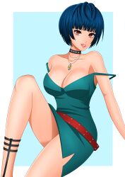 atlus breasts female female_only looking_at_viewer persona persona_5 rrl0215 short_hair solo tae_takemi