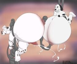 anthro balls belly belly_inflation big_belly bodily_fluids cadeyrn canid canine canis cudacore cum dalmatian domestic_dog egg egg_implantation feet furry genital_fluids genitals hi_res hyper hyper_belly inflation male male/male mammal navel navel_egg_implantation navel_fetish navel_penetration oral oral_penetration orgasm outie_navel oviposition pascal_(cudacore) paws penetration penis pregnant pregnant_male tentacle toes