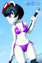 anthro beach bikini female female_protagonist freedom_planet freedom_planet_2 neera_li panda tbwinger92 video_games