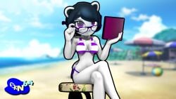 anthro beach bikini female female_protagonist freedom_planet freedom_planet_2 looking_at_viewer neera_li panda seanklaskyn64 video_games