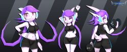 anthro aquatic_dragon dragon female female_protagonist freedom_planet freedom_planet_2 looking_at_viewer looking_back_at_viewer sash_lilac tbwinger92 video_games water_dragon wink