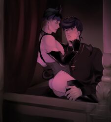 2boys anal anal_sex baby.lemon diamond_is_unbreakable gay jojo's_bizarre_adventure josuke_higashikata male male/male male_only male_penetrated male_penetrating male_penetrating_male penetration penis rohan_kishibe yaoi