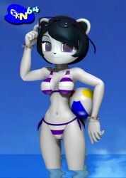 anthro beach bikini female female_protagonist freedom_planet freedom_planet_2 looking_at_viewer neera_li panda seanklaskyn64 video_games