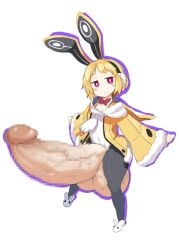 1futa balls blonde_hair breasts clothed clothing disgaea disgaea_5 erection flat_chest futa_only futanari gigantic_penis gigantic_testicles huge_cock huge_testicles human humanoid hyper hyper_penis large_penis large_testicles light-skinned_futanari light_skin looking_at_viewer mostly_clothed nippon_ichi_software penis short_hair sinensian small_but_hung solo standing testicles thick_thighs topless usalia_(disgaea) wide_hips young