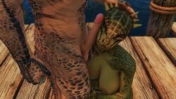 3d balls bethesda_softworks big_breasts breasts brother deeja dock duo female foot_ninja15 genitals hi_res humanoid incest jaree-ra male male/female nipples nude penis scalie sibling sister skyrim the_elder_scrolls