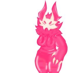 big_breasts breasts female female_only kaiju_paradise pink_body semi_realistic slime_body slime_hound_(kaiju_paradise)