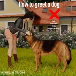 3d canine greeting informative outdoors tagme valanquarstudios