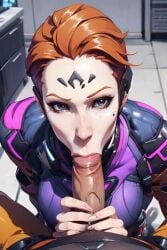 ai_generated ai_hands blowjob moira overwatch overwatch_2 pov_blowjob sucking sucking_penis vacuum_blowjob vacuum_fellatio