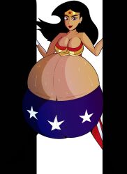 1girls belly cgkey1 dc_comics female inflation large_belly tagme wonder_woman wonder_woman_(series)