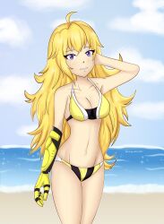 blonde_hair breasts female female_only rwby solo sonicheroxd tagme yang_xiao_long